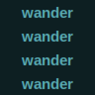 wander